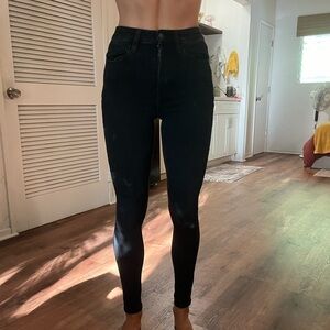 American Eagle black stretch jeans